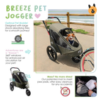 Présentation jogger : aération, fenêtres, housse lavable