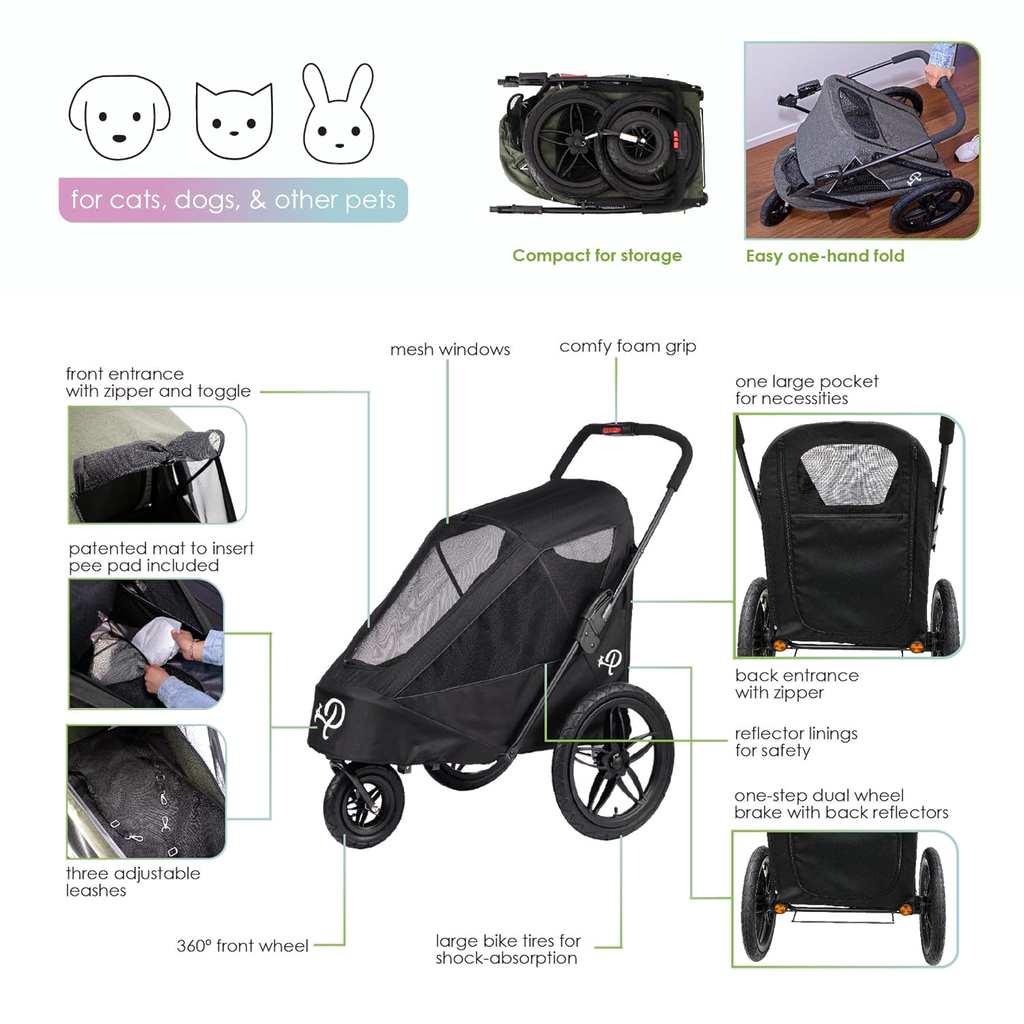 Détail des éléments : pliage, rangement, attelage vélo