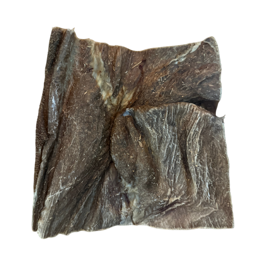 Plaque de tripe d'agneau séchée, texture sombre