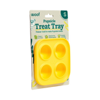 Petit moule jaune à quatre alvéoles, emballage Treat Tray S