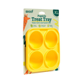 Moule jaune à quatre grandes alvéoles, emballage Treat Tray XL