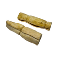 Deux rouleaux de peau d'agneau séchée claire