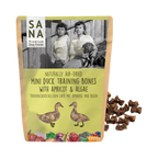 Sachet SANA Mini Duck Training Bones abricot et algue