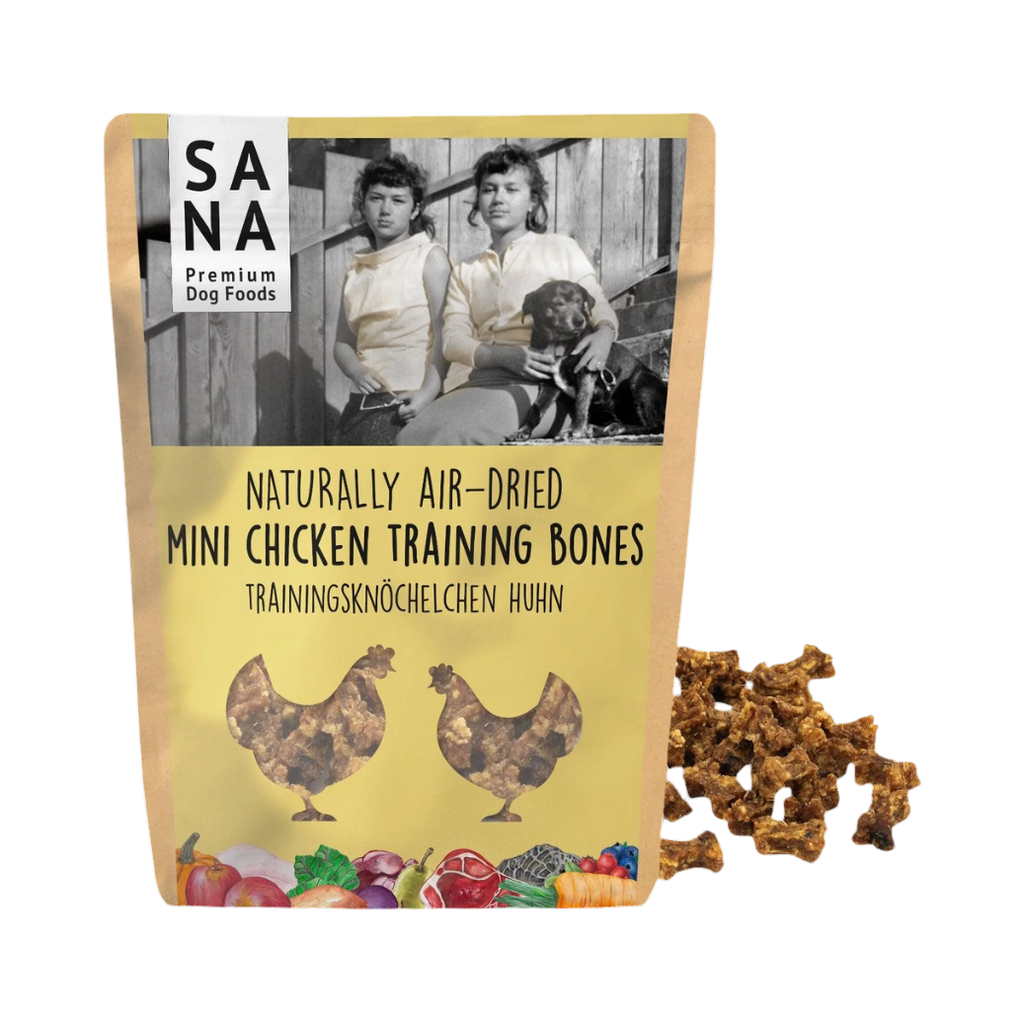 Sachet SANA Mini Chicken Training Bones jaune