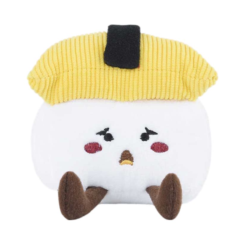 Sushi omelette jaune au visage fâché
