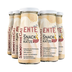 Lot de bouteilles SmoothieCat Ente alignées