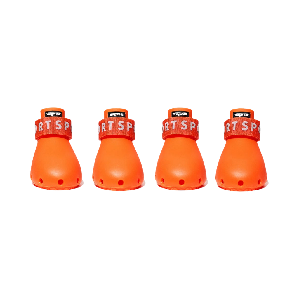 Quatre bottes coloris orange