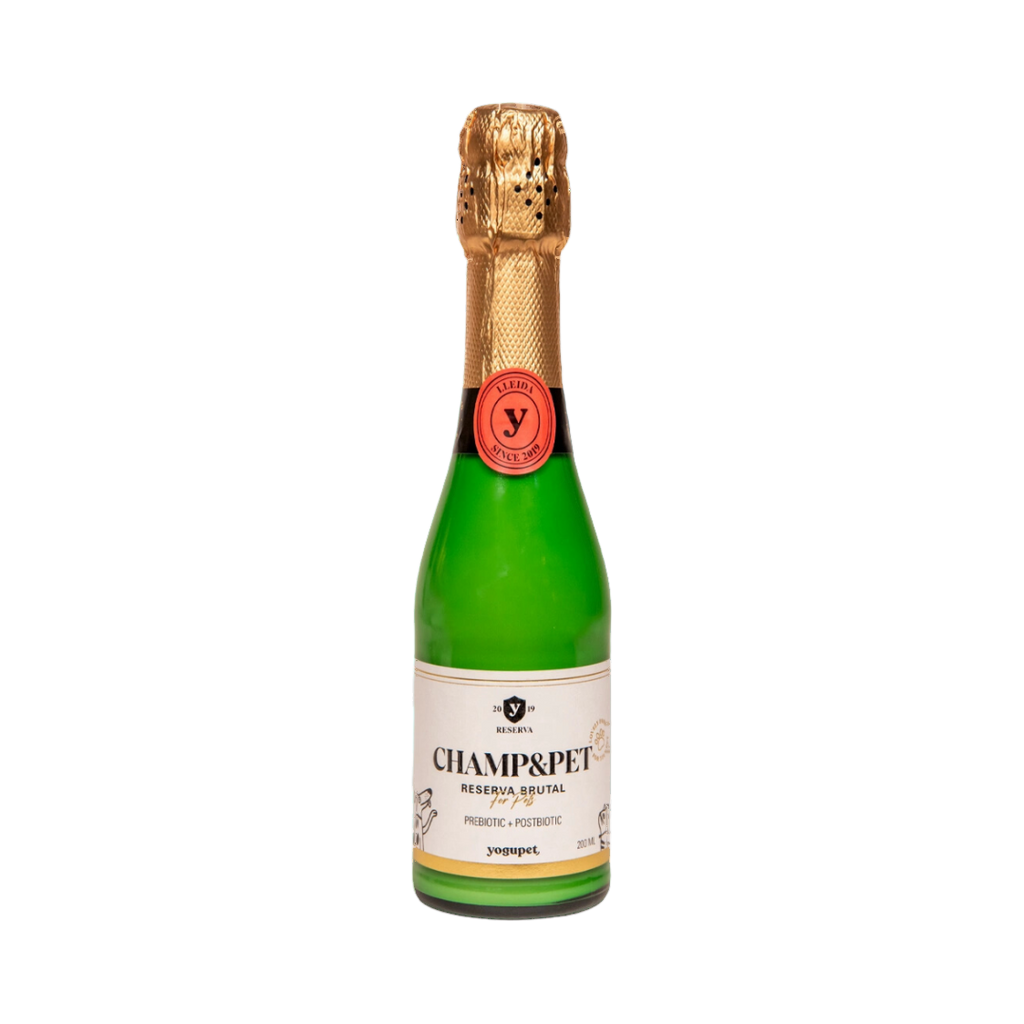 Bouteille verte à col doré, étiquette crème