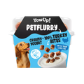 Pot bleu Petflurry Turkey Bites avec chien