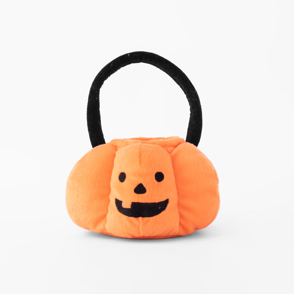 Panier citrouille de la peluche de fouille ZippyPaws vide, vu de face