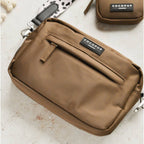 Sac camel à poche avant zippée